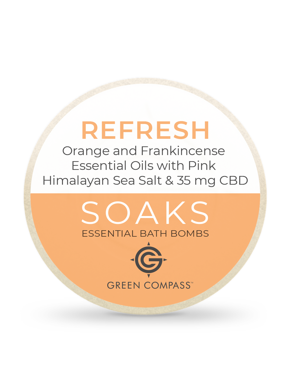Soaks Essential Bath Bomb - Refresh(Box of 2) - Green Compass, Inc
